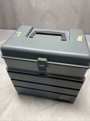 Vintage PLANO 1233 Fishing Tackle Box 3 Removeable Storage Boxes