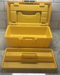 VTG Plano Plastic Tool-Tackle Box W/Removable Tray, Lid Storage 13”x7”x5.5”
