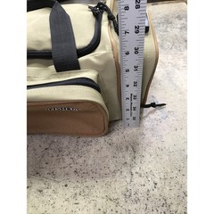 Sport Fisher Fishing Carry Bag – Missing Straps Brown Canvas Zippered Fast Ship!