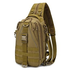 Small Fishing Backpack Tackle Bag With Rod Holder Waterproof Sling Bag