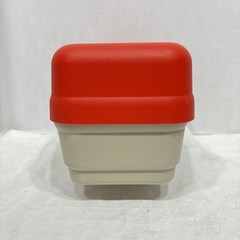 Vintage Plano Red Plastic Fishing Tackle Box With Inner Tray Storage Clean