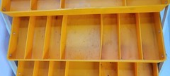 VTG Rebel 600 Fishing Tackle Box 3 Stacking Compartment Organizers Hard Plastic