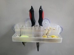 Fishing Caddy PLUS 9″ x 2″ (1x) – Boat & Kayak Mounted Tackle Caddy and Storage