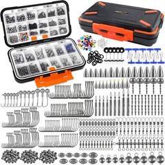 Versatile 397-Piece Fishing Accessories Kit: Stainless Steel & Water-Resistant