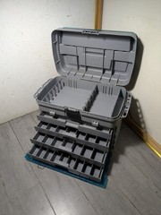 PLANO 759 Guide Series Large Tackle Box 4 Drawer Dividers Blue Case Fishing