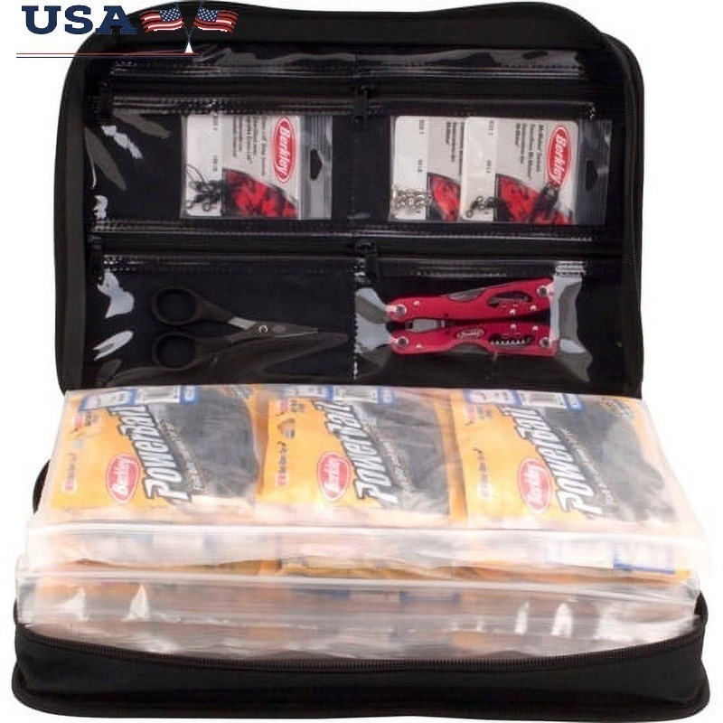 Fishing Soft Bait Binder Tackle Organizer Heavy Duty Storage System Anglers New