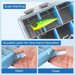 DryVault Waterproof Tackle Box, Sturdy 3600 Tackle Trays, Fishing Tackle Box …