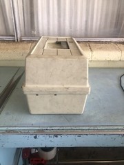Vintage Rebel 635 Hard Plastic 3 Tray Fishing Tackle Box