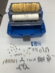New Tackle Box With Hooks Swivels And More