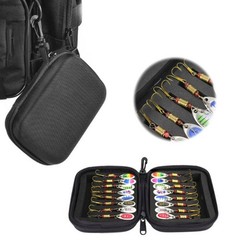 Fly Fishing Lures Bag Fishing Accessory Spinner Spoon Baits Storage EVA Foam Bag