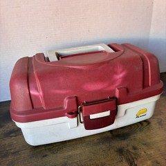 Vintage Plano Tackle Box 6102 2 Tier Fold Out Tray Fishing Fishing Gear USA