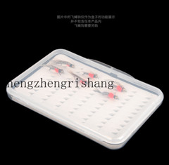 Slim Clear Foam Plastic Fly Fishing Box Holders Case Flies Holder Storage Lures