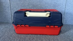 Flambeau “Eagle Claw” Classic Red White & Blue Tackle Box ✅ Excellent Condition
