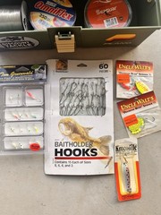 Loaded Fishing Tackle Box Lures Hooks Line