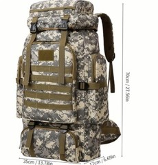 Carp Fishing Rucksack Camo 80 Litre Luggage Tackle Fishing Holdall Rucksack
