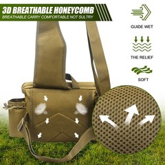 Backpack Waist Bag Rod Holder Fly Fishing Sling Crossbody Fanny Pack Gift