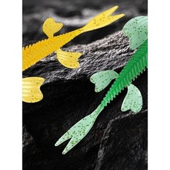 30PCS Soft Plastic Lure for Bass Fishing with 3D Threaded Body and Effect