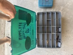 Plano Guide Series Plastic Hard Case Tackle Box Organizer, Green/Gray