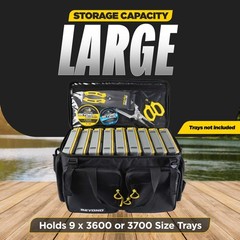 Beyond Fishing Hauler Tackle Bags – Water Resistant With Hard Molded Bottom – Pe