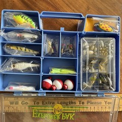 Explorer Pak Fishing Lures Kit Bass Fishing Gear Kit for Freshwater Tackle Box