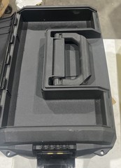 🔥Black Plastic Carrying Storage Box for Camping Outdoor Fishing Travel, New🇺🇸