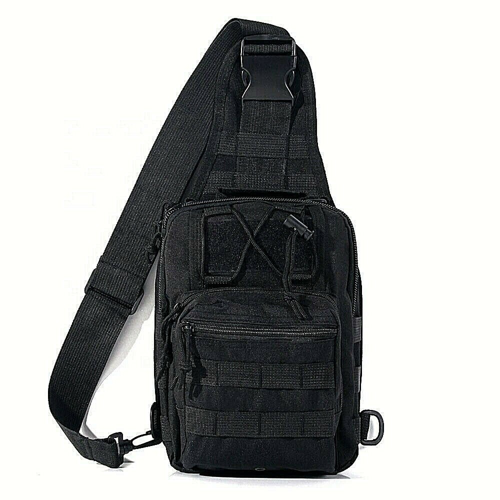 JBvalu Fishing Tackle Bag/Shoulder Backpack Cross-Body Sling, BLACK – USA Ship💎