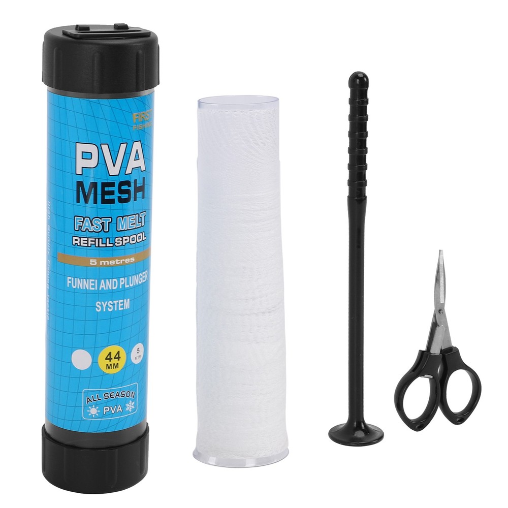 Fishing Bait PVA Mesh Refill Spool With Foldable Scissors Fishing Tackle Ba GJYA