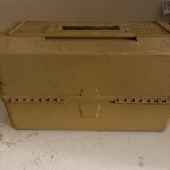 Old Pal Woodstream Tackle PLUG Box 6500 Bass Boss Vtg Solid But Dirty LOOK