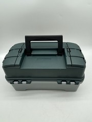 PLANO 2 tray Tacklebox # 6202-78 Hunter Green/Gray Made In Usa