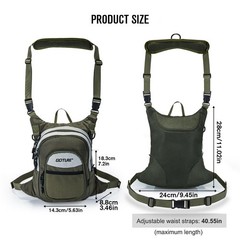 Fly Fishing Chest Pack, Lightweight Chest Pack Tackle Storage Bag, Fly Fishin…