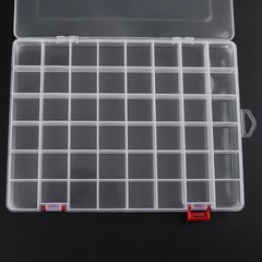 48 Compartments Plastic Storage Saver Box Organizer Case Nails Beads Jewelry