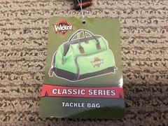 Wicked Gear Tackle Fishing Bag Gear w/ 3 Trays Storage Organizer