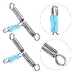 20Pcs Reusable Silicone Fishing Accessories Anti-Tangle Line Spacer Silver