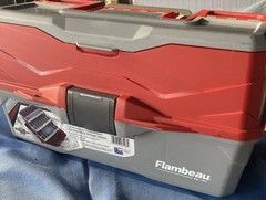 Flambeau Adventurer Red & Gray One Tray Tackle Box Only No Tackle 6383TB
