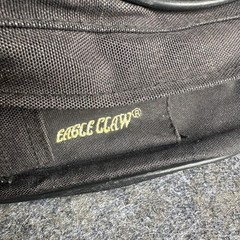 Eagle Claw Fishing Waist Pack Black Canvas Tackle Utility Belt Fly Patch Pockets