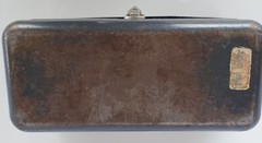 Vintage My Buddy Metal Fishing Tackle Box 2 Trays Gray