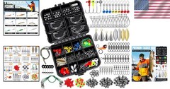 Portable 187 Fishing Gear Kits: Tackle Box for Anglers – Gift for Men