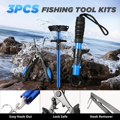 PLUSINNO Fishing Backpack with Fishing Rod and Reel Combos Tackle Boxes, Wate…
