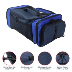 Osage River Elite Tackle Bag, Ripstop Large Soft Sided Bag Pliers Holder, Blue