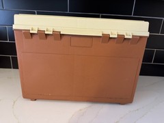 Vintage Plano 757 Fishing Tackle Box Top Storage With 4 Drawers Made In USA