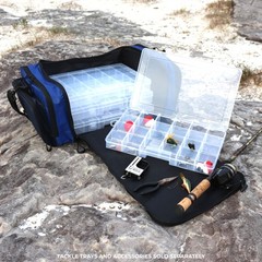Osage River Elite Tackle Bag, Ripstop Large Soft Sided Bag Pliers Holder, Blue