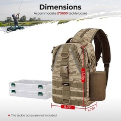 Water-Resistant Fishing Backpack with Rod Holder & Ergonomic Straps – Khaki