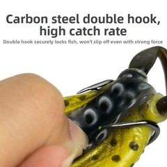 5.5cm and 6cm Thunder Amphibian Silicone Frog Lure for Surface Strike Fishing