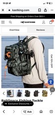 KastKing BaitSpace 50L Fishing Tackle Backpack with Removable Bait Binder