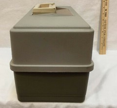 Tackle Box Old Plano 3 Trays Fold Out Tackle Included Latch Handle 15.5″ Plastic