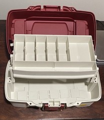 Plano 6201 One-Tray Tackle Box – Red/Gray – BRAND NEW