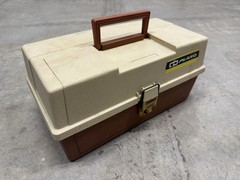 Vintage Plano Tackle Box (Model #6303) Fishing Brown/Beige 1984 – Made In USA