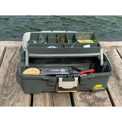 Plano 6201 One-Tray Tackle Box, Bait Storage, Extending Cantilever-tray Design