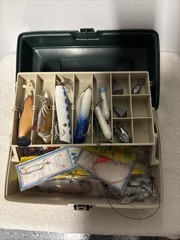 Plano Model Products Tackle Box Green/Sandstone 3-Trays fishing