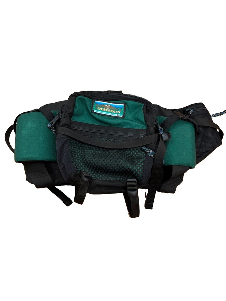 JW Outfitters Flyfishing Lumbar/Waist Pack Green/Black, Fishing,Hiking